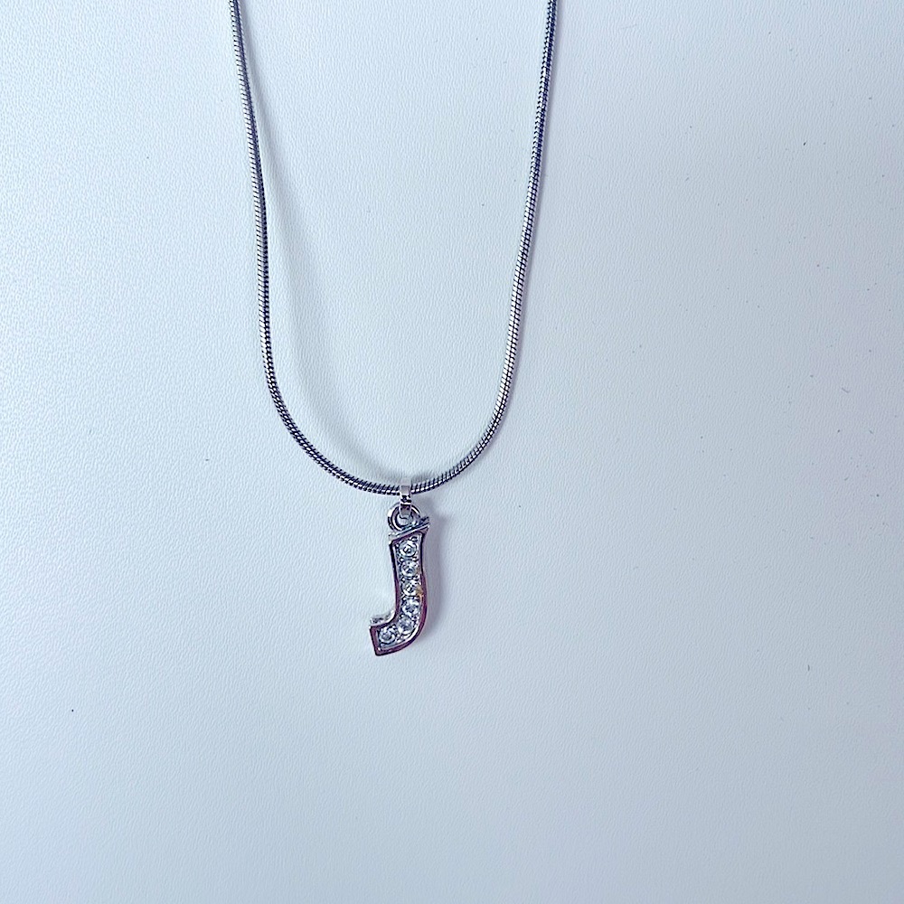 Swarovski “J” Necklace